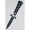 Butterfly Knife, 4.25" Dagger Blade, 9.5" Overall, Punisher