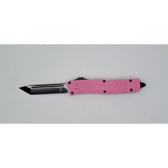 Fury OTF Pink Handle Full Size Tanto Blade
