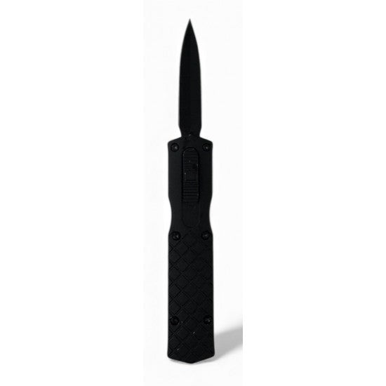 Mini OTF Black Handle Dagger Blade 5-3/8"
